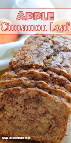 This delicious Apple Cinnamon Loaf is packed full of seasonal flavours. A quick bread made with pantry staples and diced apples tossed in cinnamon sugar for the perfect fall treat. A great loaf to add to a Thanksgiving table, a brunch any day of the week or just to enjoy with a cup of tea! Jewish Apple Cake Loaf Pan, Apple Pie Loaf Bread, Fall Dessert Loafs, Loaves Of Bread Recipes, Best Dessert Loafs, Apple Honey Bread, Apple Cake Bread, Fresh Apple Bread Recipes, Taste Of Home Apple Bread