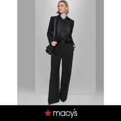 in stock Formal Fall Pants With Button Closure, Elegant Formal Pants With Buttons, Formal Pants With Button Cuffs For Fall, Business Pants With Button Closure For Fall, Elegant Pants With Buttons For Work, Fitted Button-up Pants For Fall, Tuxedo Style Long Sleeve Outerwear With Button Closure, Chic Button-up Workwear Pants, Formal Tuxedo Pants For Fall