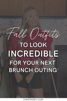 Find the perfect Brunch Outfit for fall with these trendy Women's Autumn Outfit ideas. These Women's Fashion staples include everything from cozy knit dresses to stylish denim and ankle boots, making it easy to create the ultimate fall look. Get inspired with versatile pieces that will have you brunch-ready in no time! Women's Autumn Outfits, Outfit Ideas For Brunch, What To Wear To Brunch, Ideas For Brunch, Autumn Outfit Inspiration, Brunch Outfit Ideas, Fall Brunch, Winter Wedding Guests