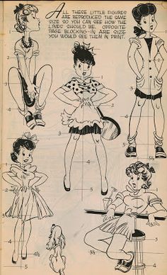 an old fashion pattern for children's clothes from the 1950's, with instructions on how to wear them