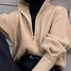 Free Size:Bust: 104cm/ 40.9 in, Length: 58cm/ 22.8 in, Sleeves: 58cm/ 22.8 in Material: Cotton, Polyester Women Sweaters Winter, Winter Mode, Loose Sweater, 가을 패션, Solid Clothes, Mode Vintage, Looks Vintage, Winter Women, Look Fashion