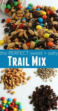 Sweet And Salty Trail Mix, Homemade Trail Mix Recipes, Salty Trail Mix, Trail Mix Snack, Healthy Bedtime Snacks, Healthy School Snacks, Trail Mix Recipes, Snack Mixes, Homemade Trail Mix