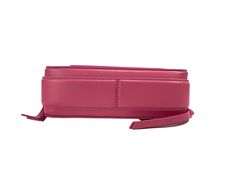 Style: Marc Jacobs The Sling Shot Shoulder Bag (Pink) Material: Leather Features: Marc Jacobs Logo on Front, Shoulder Strap, Two Zip Pockets Measures: 8" L x 4" H x 3" D Pink Flap Bag For Formal Occasions, Pink Formal Flap Bag, Pink Leather Shoulder Flap Bag, Pink Flap Bag With Detachable Strap For Travel, Pink Pouch Clutch With Detachable Strap, Pink Leather Crossbody Clutch, Pink Phone Bag With Detachable Strap, Formal Pink Flap Bag With Detachable Strap, Pink Leather Flap Bag With Detachable Strap