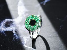 PREMIUM RECYCLED REAL MainBoard Circuit Board Chip Ring, Resin Ring for Tech Enthusiasts, Geek Gift, Board Chip Nerd Jewelry, Gift for her ✅ Our innovative resin keycap design takes inspiration from the intricate patterns found in Circuit Board Chip designs. Infused with creativity, these keycaps seamlessly blend art and technology, showcasing our commitment to pushing the boundaries of design aesthetics in electronic components. Elevate your keyboard experience with our sophisticated and meticu Nerd Jewelry, Ring Resin, Design Aesthetics, Resin Ring, Geek Gifts, Circuit Board, Intricate Patterns, Art And Technology, Jewelry Gift