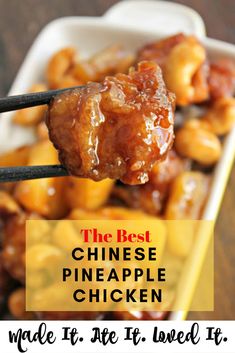 the best chinese pineapple chicken made it are it loved it