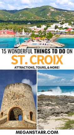 the st croix island with text overlay that says 15 wonderful things to do on st croix