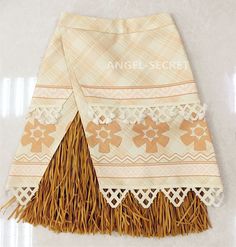 an image of a skirt with fringes on the bottom and words angel secret written on it