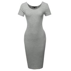 A2Y Women's Solid Fitted Classic Short Sleeve Premium Cotton Midi Dress (S-XL) FEATURES This A2Y solid fitted classic short sleeve premium cotton midi dress is great for dinner, wedding, nightclub, night out, party, evening, club, cocktail and any other special occasions. It has a variety of colors for your choice and good quality, stretchy which makes you feel comfortable when wearing. SIZE Available in 4 sizes: Small, Medium, Large, X-Large We strive to provide the best fitting tops possible a Fitted Gray Knee-length Dress, Casual Gray Midi Bodycon Dress, Gray Solid Color Knee-length Dress, Casual Gray Knee-length Bodycon Dress, Gray Stretch Midi-length Dress, Cotton Midi Dress, Night Club, Heather Grey, Night Out