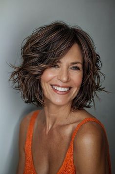 Create Pin for ad Hairstyles Short To Medium Length, Fall Hair Color For 50 Year Old Women, Choppy Bob Over 50, Medium To Short Layered Haircuts, Hair With Lots Of Layers Medium, Hair Cuts Over 50 Women, 50 Haircuts For Women Over 50, Haircuts For Over 40, Women Shoulder Length Haircut