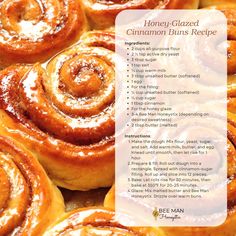 the cinnamon buns recipe is shown here