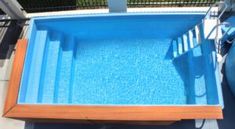 an above ground swimming pool is shown from above