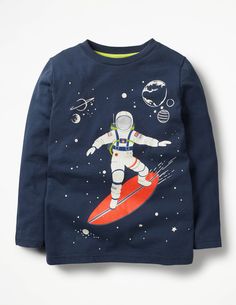 Space Graphics, Space Helmet, Kidswear Boys, Boden Boys, Dark Space, Colourful Prints, Boy Tees, Kids Pants