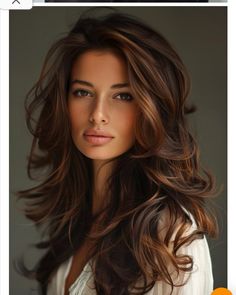 Fall Haircuts For Long Hair, Types Of Brunette Hair Color, Brown Natural Highlights, Medium Skin Tone Hair Color, Beautiful Brunette Hair, Burnette Hair, Brunette Ideas, Hair With Brown Highlights, La Color