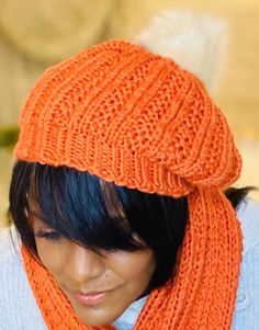 This lovely hand knit, Silk, merino wool hat with a Faux fur pom pom is a stylish warm fashion addition to your cool weather ensemble. Adult size beanie is sized for the average female head. Winter Orange Hat, One Size Fits Most, Yellow Knitted Hat, One Size Fits Most, Winter Orange Yarn Hat, Orange Crochet Hat, One Size Fits Most, Orange Knitted One-size Hat, Female Head, Faux Fur Pom Pom, Fur Pom Pom, Wool Hat