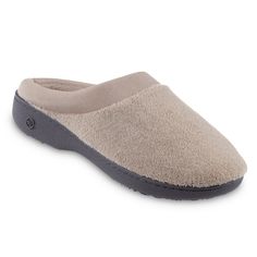 Give your feet much needed relief in these isotoner microterry hoodback slippers. Plush memory foam and impact-absorbing heel cushion make these slippers the perfect companion to those suffering from foot pain. Features suete trim for a stylish finish.Click this FOOTWEAR GUIDE to find the perfect fit and more! SHOE FEATURES Slip-on design Satin trimSHOE DETAILS 0.25 in. platform Memory foam heel Round toe Machine wash, dry flat ImportedSHOE CONSTRUCTION Polyester upper & lining Memory foam-padde Cute Slippers, Outdoor Comfort, Clog Slippers, Comfortable Flats, Satin Slip, Womens Clogs, House Slippers, Outdoor Wear, Slide Slipper