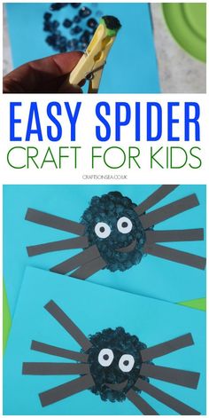 paper plate spider craft for kids to make