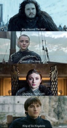 game of thrones with the same character in each episode and one that is different