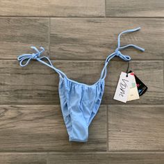 Vdm Light Blue Bikini Bottom Light Blue Tie-side Swimwear For Beach Season, Light Blue Tie-side Beachwear Swimwear, Blue Tie-side Bottoms For Beach Party, Fitted Light Blue Bottoms For Beach Party, Hollister Bathing Suits, Maternity Tankini, Womens Swim, Color Blue, Light Blue