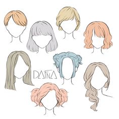 the different types of wigs that are used to create an anime character's hair