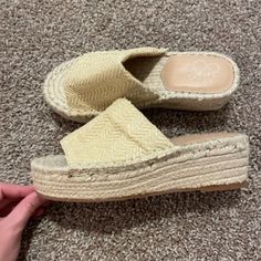 New W/Out Tag! Brand Is Oasis Society But Purchased At Altar'd State. Never Worn! Super Cute But They Were A Bit Tight On Me (Too Narrow). They Are A Size 7, Would Not Recommend For Other People With Wide Feet. Spring Open Toe Espadrilles With Textured Footbed, Cream Round Toe Sandals For Beach Season, Cream Round-toe Sandals For Beach Season, Cream Round Toe Sandals For The Beach, Cream Sandals For The Beach, Summer Open Toe Espadrilles For Day Out, Cream Summer Heels For Vacation, Cream Platform Sandals For Beach, Cream Round Toe Heels For The Beach