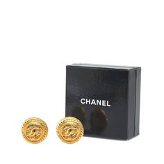 CHANEL CC Clip On Earrings Costume EarringsThese earrings feature a gold-plated body and clip-on closure. Comes with box.Length: 3.00cm x Width: 2.50cm x Depth: 0.00cm. Round Earrings Gold, Gold Round Earrings, Costume Earrings, Box Accessories, Round Earrings, Earrings Gold, Dior Bag, Chanel Bag, Clip On