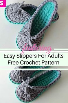 crochet slippers for adults free pattern