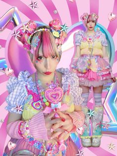 #decorafashion #decorakei #fairykei #jfashion #harajuku Wacky Clothes, Decora Art, Decora Style, Decora Fashion, Gyaru Aesthetic, Oshare Kei