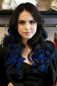 Jade West Hair, Jade West Style, Blue Hair Streaks, Jade West, Punk Hair