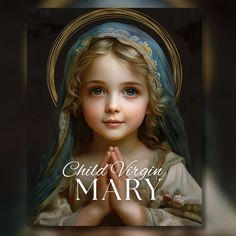 The illustration captures the Virgin Mary as a child, hands clasped in prayer and a halo illuminating her head. Her shy, gentle smile and direct gaze create a touching sense of innocence and devotion, drawing the viewer into a moment of quiet reverence. PRINT SIZE RECOMMENDATIONS: 12" x 15", 16" x 20", 20" x 25", 24" x 30", 30" x 37", 36" x45", 42" x 52", 48" x 60" Format: JPG ** THIS IS A DIGITAL PRODUCT** No physical item will be sent ** There are no refunds on digital products ** COLORS may s Smiling Mother Mary, Virgin Mary Picture, Mother Mary Pictures, Virgin Mary Art, Respect Life, Mother Mary Images, Blessed Mary, Virgin Mary Statue, Images Of Mary