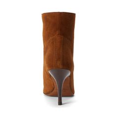 Expertly crafted in Spain with Italian sueded calfskin this versatile bootie is designed with a slender heel and slightly pointed toe. Bootie, Calf Skin, Spain, Women Shoes, Heels, Design