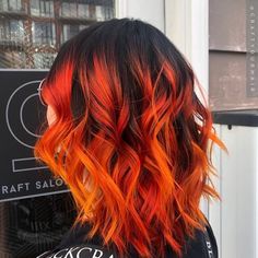 Gemini Hair Color, Fox Hair Color, Cheveux Oranges, Sunset Hair, Hair Color Orange, Arctic Fox Hair Color, Fox Hair, Fire Hair, Vivid Hair Color