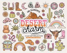 the desert charm clip art collection