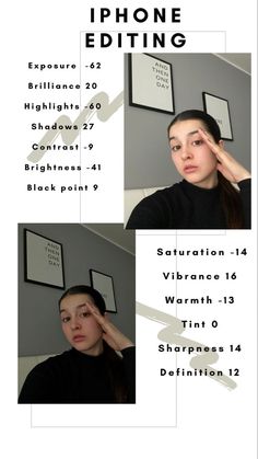 iPhone editing guide | dark aesthetic editing... Photo Editing For Dark Pictures, Iphone Aesthetic Editing Hacks, Darker Photo Edit, Iphone Editing Pictures Indoor, Dark Photo Settings Iphone, Best Edits Photos, How To Edit Dark Photos Iphone, Iphone Editing Pictures Dark To Light