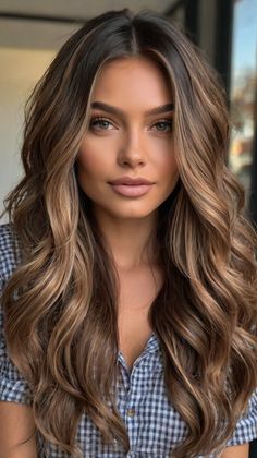 Best Makeovers for Long Volumizing Haircuts 🦋 Curled Hair Voluminous, Curly Blow Dry Long Hair, Long Hair Unstyled, Big Volume Curls Long Hair, Long Hair Curled Hairstyles, Straight Hair With Curls At The End, Long Curled Hairstyles, Soft Curls For Long Hair, Curled Hairstyles For Long Hair