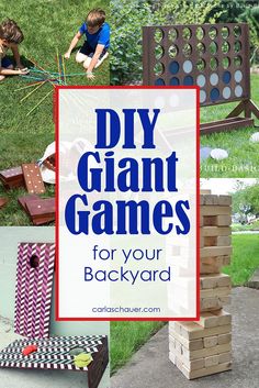 diy giant games for your backyard