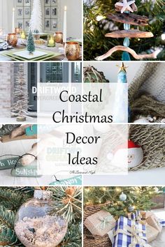 coastal christmas decor ideas with text overlay