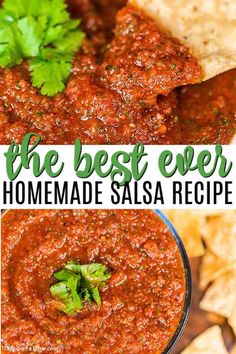 the best ever homemade salsa recipe with tortilla chips