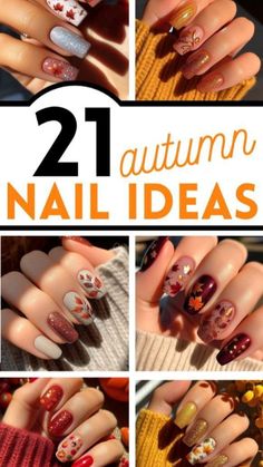 Autumn Nail Ideas, September Nails, Fall Nail Trends, Short Coffin Nails, Swarovski Nails, Nail Care Tips, Gradient Nails, Trendy Nail Design