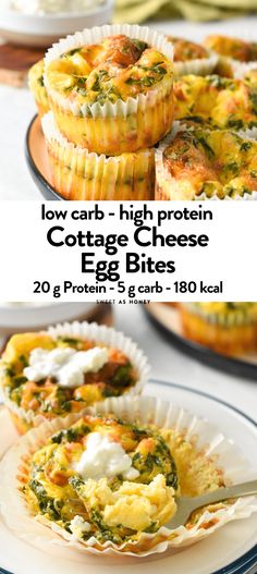 low carb, high protein cottage cheese egg bites are the perfect breakfast for busy mornings