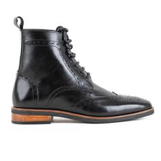 Black Leather Dress Boots for Men Wingtips Brogue Boots Dress Boots For Men, Leather Dress Boots, Monk Strap Shoes Men, Dress Leather Boots, Quality Leather Boots, Black Leather Dress, Mens Dress Boots, Wingtip Shoes, Brogue Boots