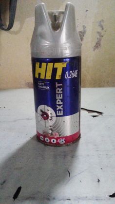 a can of energy drink sitting on top of a counter