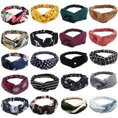 PRICES MAY VARY. 【VALUE SET】 - Total 20 pack fashion headbands bring you fantastic experiences. Boutique Set included multiple styles:Solid colors headbands for women,simple style can be used for sports. Classic element Headbands（polka dot,strips) for girl,easy to match daily different outfits.Floral patterns will add more beauty and elegant on you. Bohemia style printing make the you super charming and cute on beach.A set contains your needs for all occasions and seasons. 【HIGH QUALITY】 - The n Boho Headbands, Thick Headbands, Head Wraps For Women, Hair Accessories Boho, Vintage Headbands, Turban Headwrap, Elastic Headband, Boho Headband, Hair Wraps