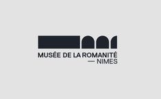 the logo for museum de la romanite nimes