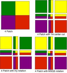 four different colored squares are shown with the same color as each one, which is not in