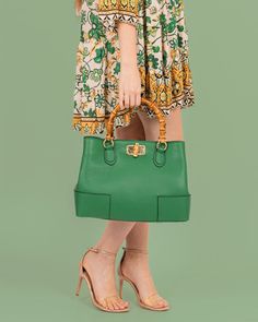 Let’s color your days no with Bamboo handle bag in color green. #bamboohandlebag #leatherhandbags #madetoorder #madeinitalybag Bamboo Handle Bag, Italian Leather Handbags, Handmade Leather Bag, Genuine Leather Handbags, Bamboo Bag, Bamboo Handles, Genuine Leather Handbag, Leather Bags Handmade, Handbags For Women