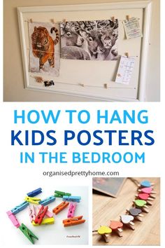 how to hang kids posters without poster tacks