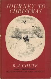 a red book cover with the title journey to christmas