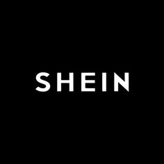 the word shein written in white on a black background