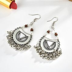 Description: Style: Ethnic Type: Dangle Earrings Material: Zinc Alloy, Resin, Wood Main Color: Black, White, Blue, Red + Green Weight: About 17.2g Size: About 3.2cm x 6.7cm Package Includes: 1 Pair of Earrings Long Tassel Earrings, Tassel Drop Earrings, Vintage Type, Goods And Service Tax, St Kitts And Nevis, Main Colors, Tassel Earrings, Red Green, Zinc Alloy