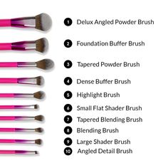 Bh Cosmetics Brushes, Senegence Shadowsense, Too Faced Highlighter, Makeup Brush Set Professional, Pigment Eyeshadow, Professional Makeup Brushes, Flawless Face, Eyeshadow Palettes, Beauty Website